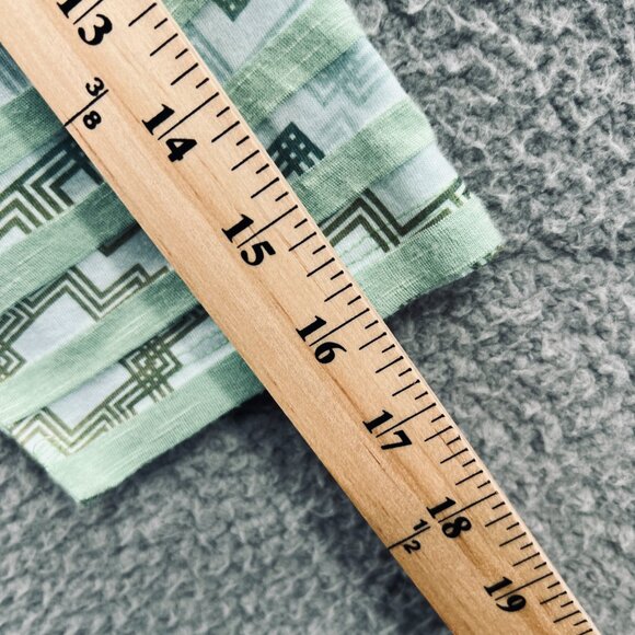 Live Let One World Women Tunic Top Large‎ Green Black Embellish 3/4 Sleeve Shirt - Picture 10 of 10